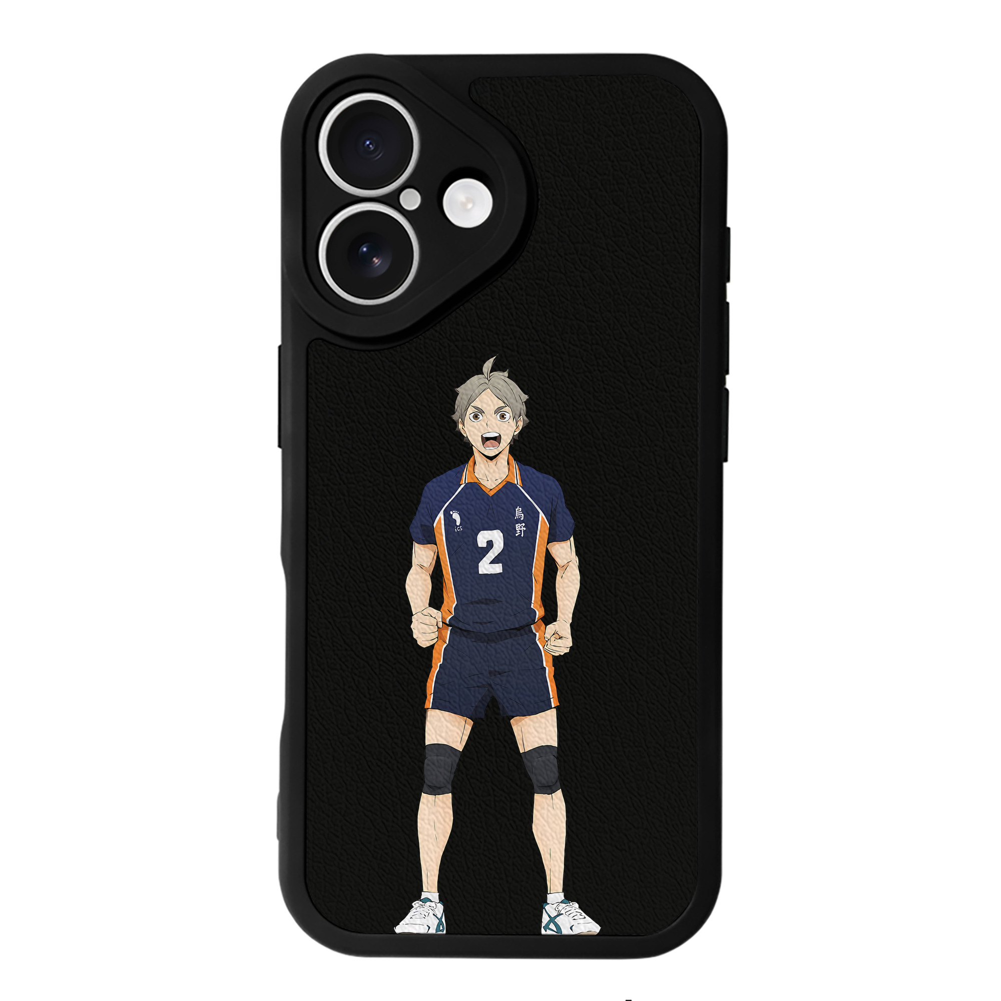 （画像用） ハイキュー!! Haikyu!! 【iPhone 16シリーズ対応】シリコンスマホケース（レザー調） 材質：シリコン